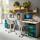 scrivanie moderne con cassettiera