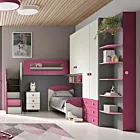 soppalco per bambine fuxia