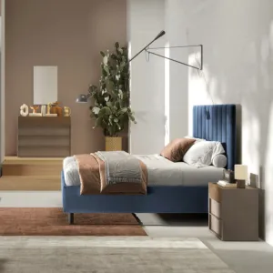 offerta camera con letto blu