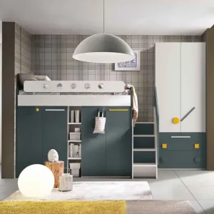 letto soppalco rete abattibile