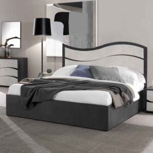 letto contenitore economico grigio