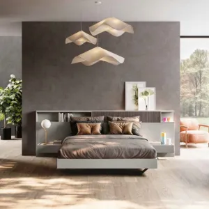 letto con librerie in testata