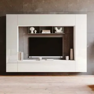 parete bianca e grigia