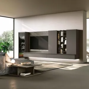 parete sospesa grigia scura