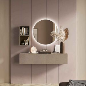 Ingresso moderno di design, con specchio, colore Argilla