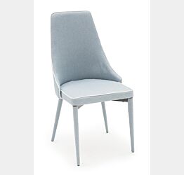 Sedia tessuto Azzurro, con bordo Bianco