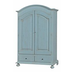 Armadio classico a 2 porte cerato azzurro              