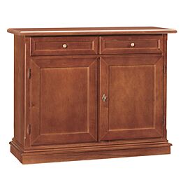 Credenza in legno, noce, arte povera - cm 105x85