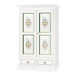 Armadio due ante arte povera con decori