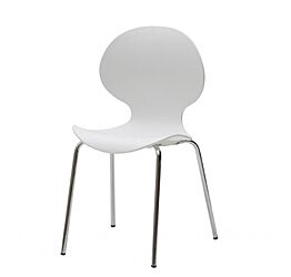 Sedia di Design in plastica con struttura in metallo