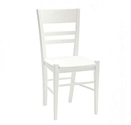 Offerta Sedia bianca con fondino in legno