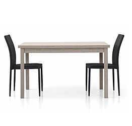 Tavolo allungabile in legno, finitura rovere grigio