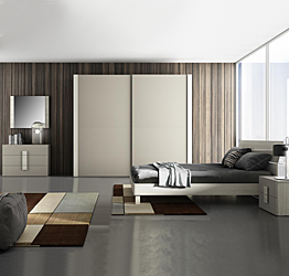 Camera da letto matrimoniale moderna Gazza