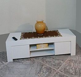 ACQUISTA ANCHE TU Porta tv bianco opaco a 2 ante con maniglia a gola 