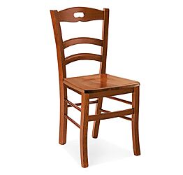 Sedia in legno finitura bianco, Stile Campagnolo