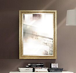 Specchiera in legno con misure personalizzabili, finitura Oro