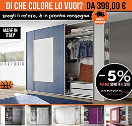 Armadio pronta consegna, 2 ante scorrevoli 