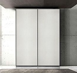Armadio moderno con 2 ante scorrevoli finitura Cemento artico