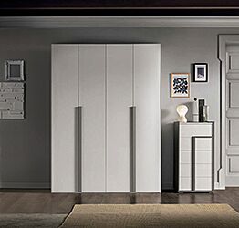 Armadio 4 ante battenti scontato, finitura Noce bianco 