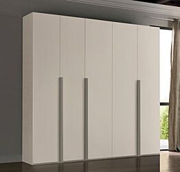 Armadio battente 5 ante in finitura Cachemire