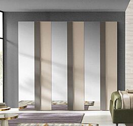 Armadio 6 ante battenti, in finitura Cachemire 