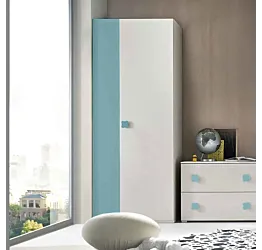 armadio 2 ante celeste