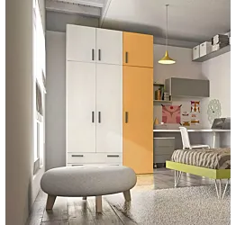 armadio cameretta arancio