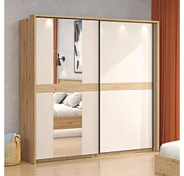 armadio rovere con specchio