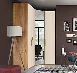 armadio angolare noce