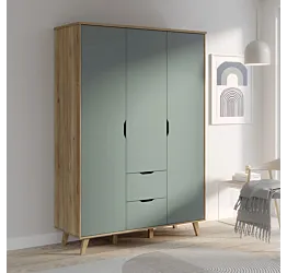 Armadietto Agave e Rovere, stile nordico, con cassetti Zenzero Shop