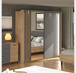 armadio grigio stile industriale