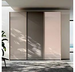 Armadio 3 ante scorrevole, laccato, L.286 H.256