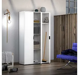 Armadietto multiuso 3 ante con 4 ripiani