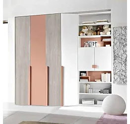 armadio moderno rosa antico