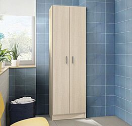 Armadio multiuso 2 ante, finitura Rovere chiaro 