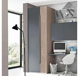 armadio moderno blu reale