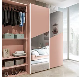 armadio moderno rosa antico