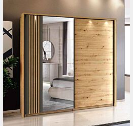 armadio rovere grigio moderno