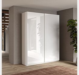 armadio piccolo moderno bianco lucido