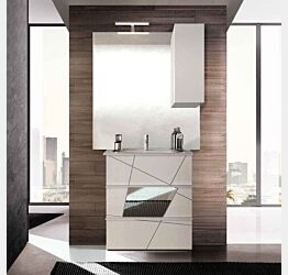 Mobile bagno salvaspazio a terra, 3 cassetti L.63 cm
