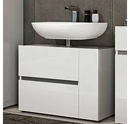 bagno a terra bianco lucido 