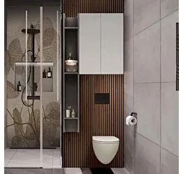 Composizione pensili bagno, Gesso e Piombo