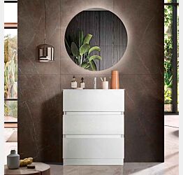 Mobile da bagno a terra con 3 cassetti, L.63 cm