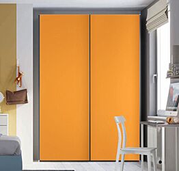 Armadio 2 ante scorrevoli H.225 L.178, finitura Papaya