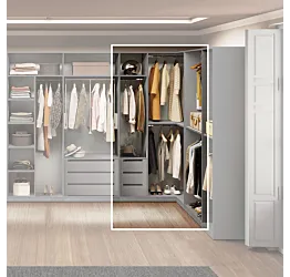 cabina angolare grigio ardesia