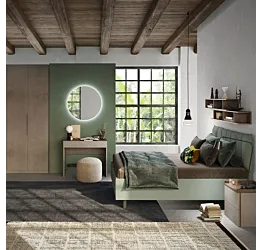 camera bronzo e verde