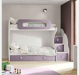 letto a castello con cassetti