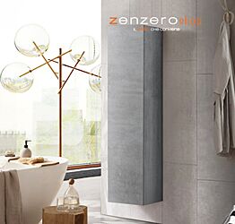 Pensile bagno sospeso, finitura Beton