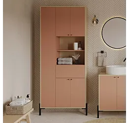 colonna rosa da bagno