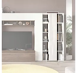 colonna stretta bianca lucido